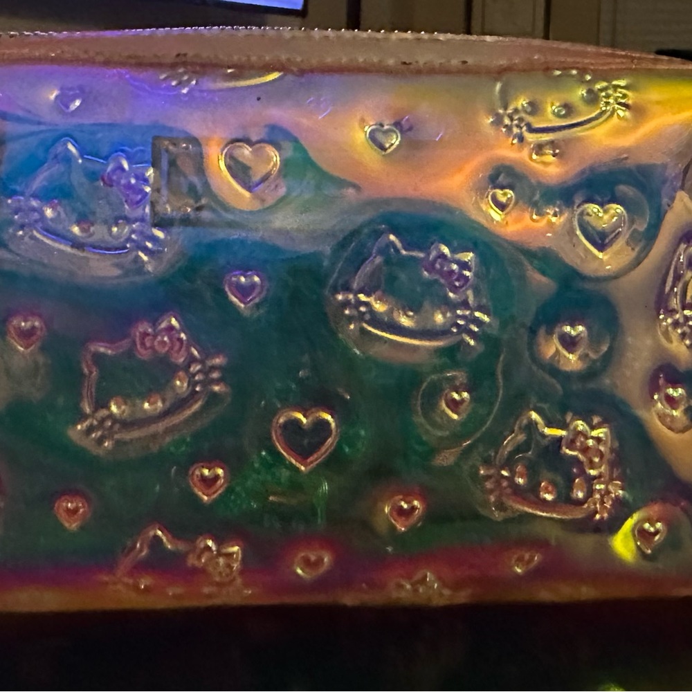 Authentic Stoney Clover Ln❤️Hello Kitty iridescent, Classic Small Pouch.